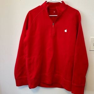 Official Apple Long Sleeve 1/2 Zip. Size M.